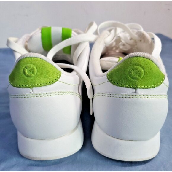 Reebok G Unit White & Green Leather Sneaker  Shoes Women's Size 9 Vintage - Picture 4 of 16